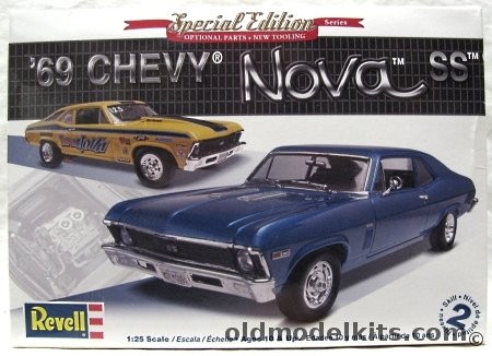Revell 1/25 1969 Chevrolet Nova SS -  Stock or Drag, 85-2098 plastic model kit